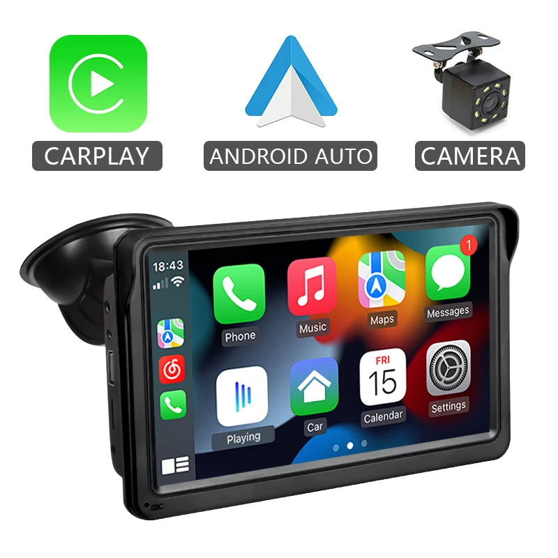 Pantalla para coche con Carplay + Android auto de autovibe