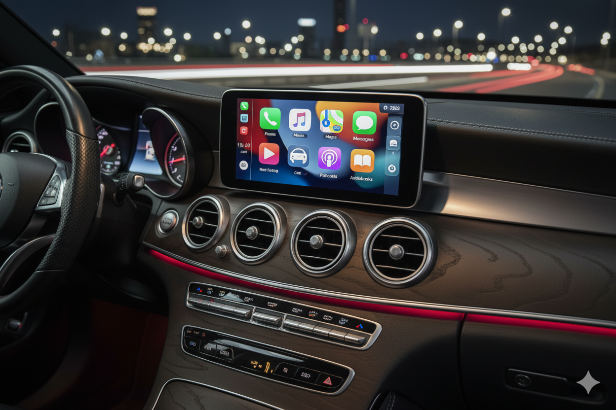 Pantalla para coche con Carplay + Android auto de autovibe