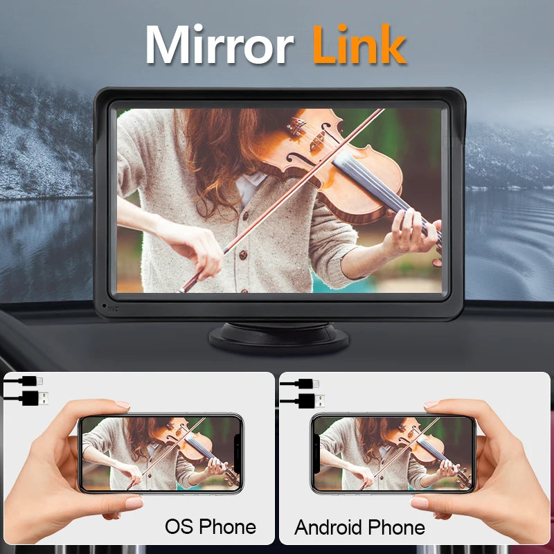 Pantalla para coche con Carplay + Android auto de autovibe