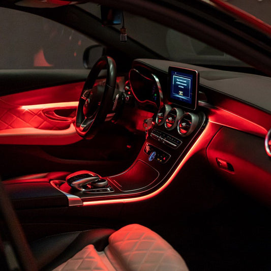 Luces LED interiores multicolor para coche